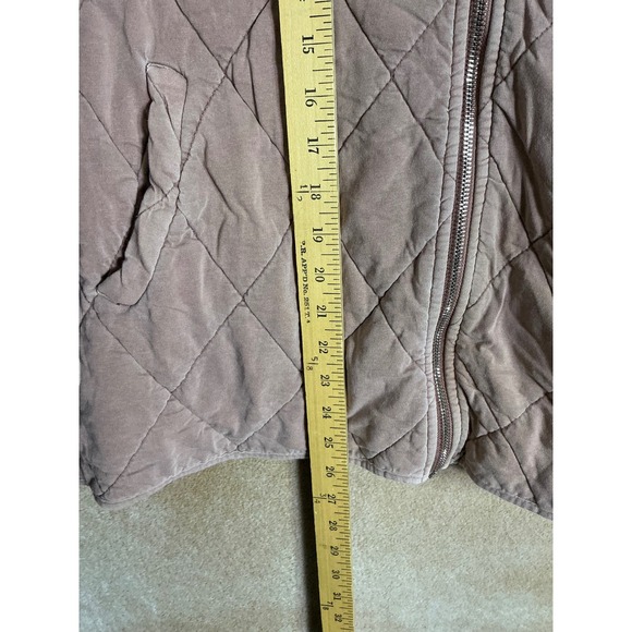 Wild Fable Quilted Jacket Dusty Rose Pink Full Zip Stand Collar Oversized XXL - Picture 7 of 7